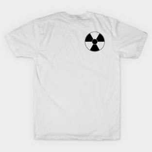 Doc E Brown 24 Hour Scientific Services Radioactive Symbol on Front T-Shirt